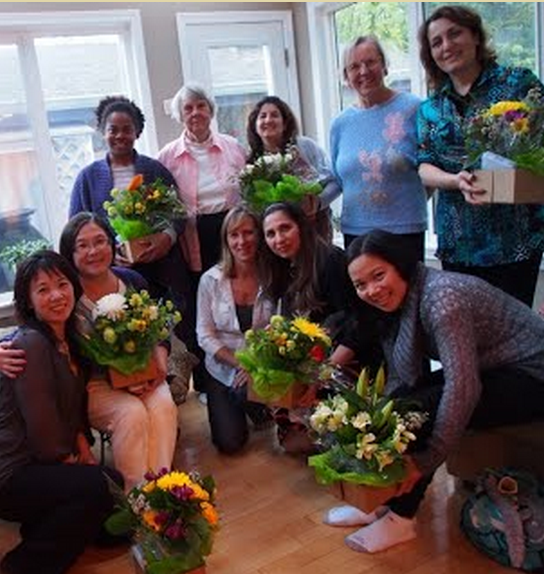 Our first group of graduates with Dr. Fleurette Sweeney, Dr. Pille Bunnell and Kate McCabe.